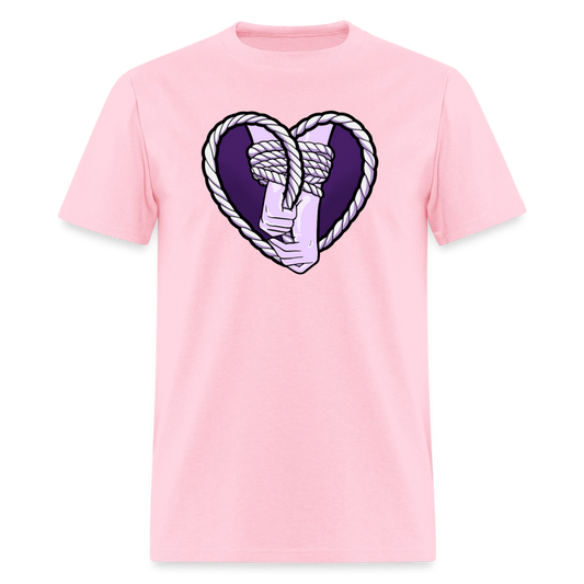 Heartbound Rope Bunny  Unisex Play Tee - pink