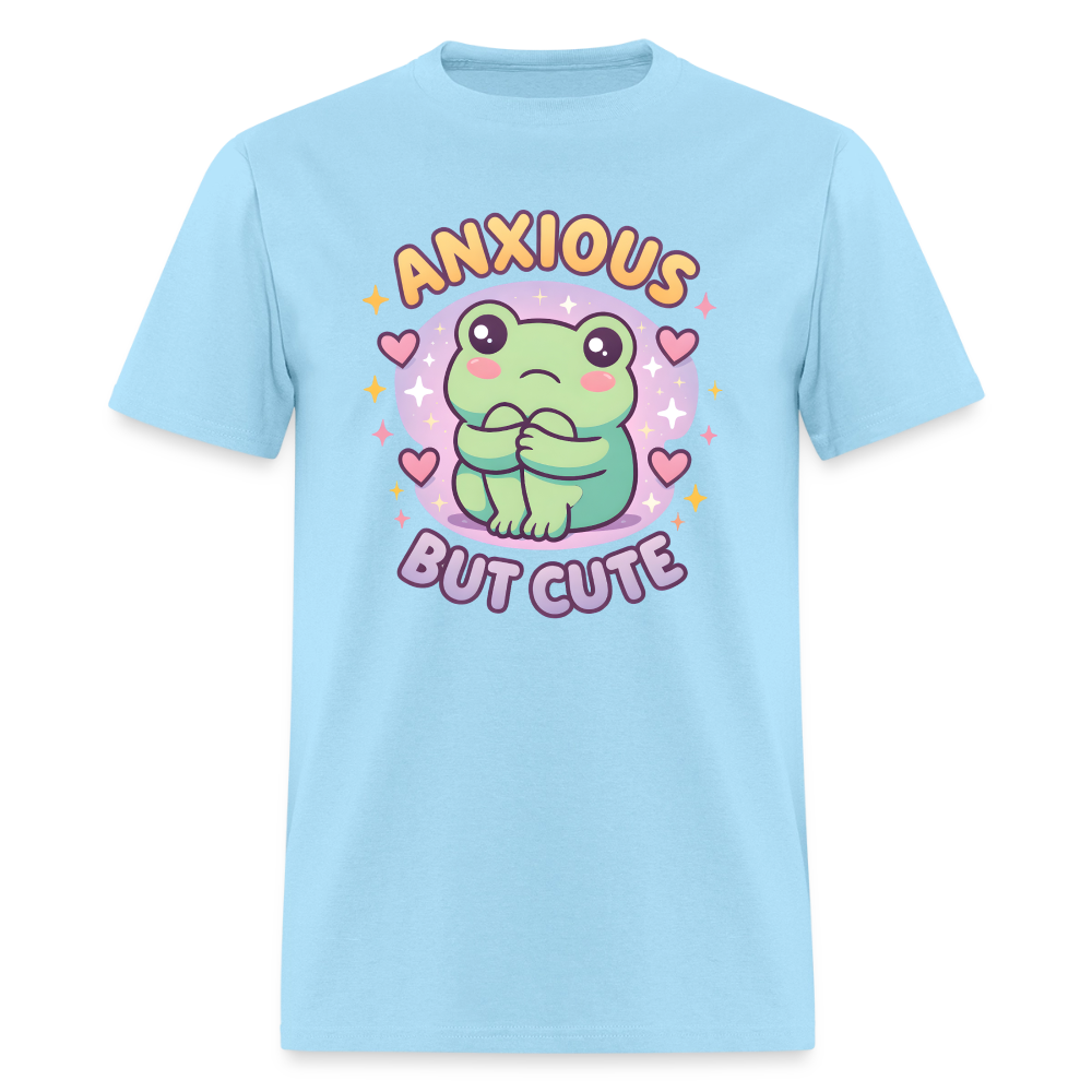 Anxious But Cute Unisex Play Tee - powder blue