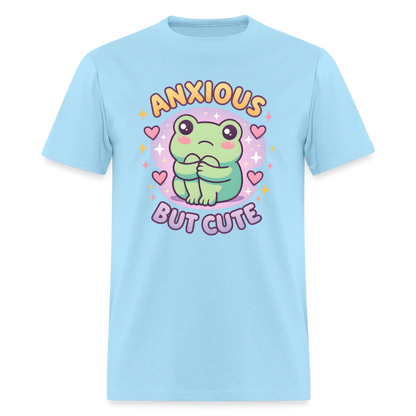 Anxious But Cute Unisex Play Tee - powder blue