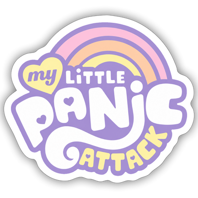 My Little Panic Attack Sticker - white matte