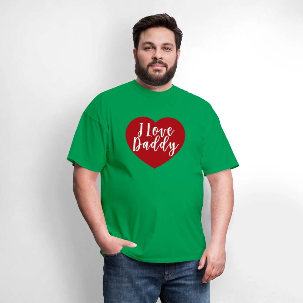 I Love Daddy Unisex Play Tee (Colors) - bright green