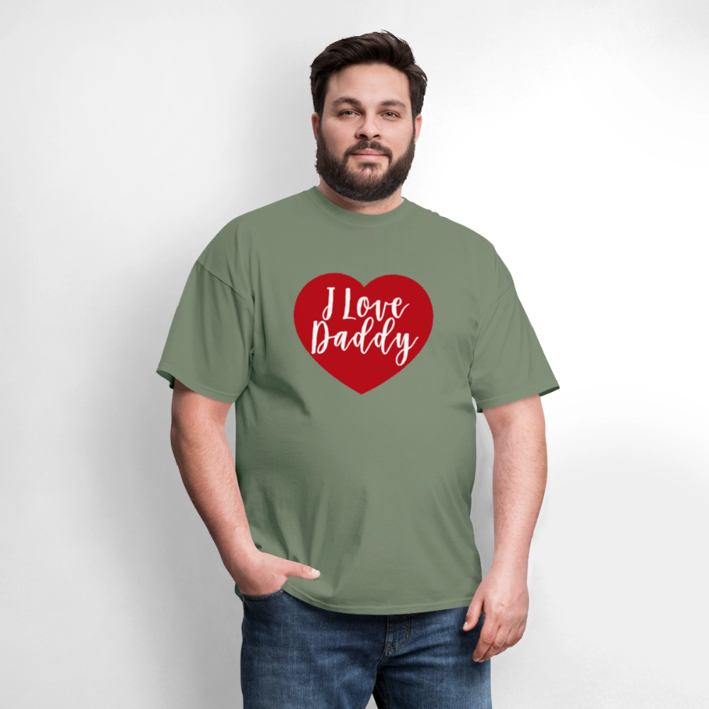 I Love Daddy Unisex Play Tee (Colors) - military green