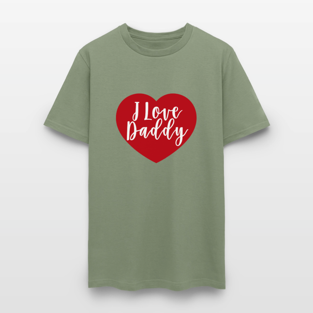 I Love Daddy Unisex Play Tee (Colors) - military green