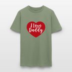 I Love Daddy Unisex Play Tee (Colors) - military green