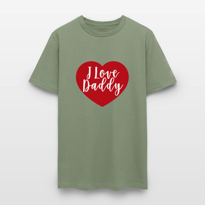I Love Daddy Unisex Play Tee (Colors) - military green