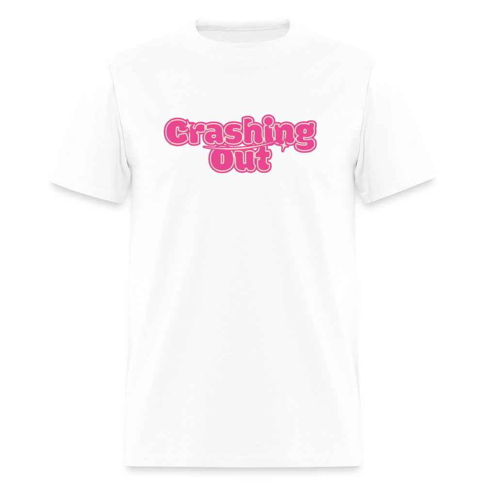 Crashing Out Unisex Play Tee - white