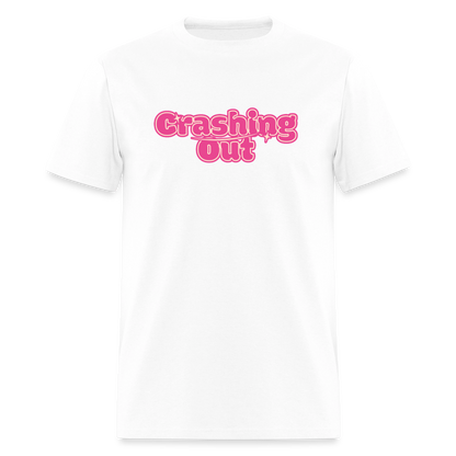 Crashing Out Unisex Play Tee - white