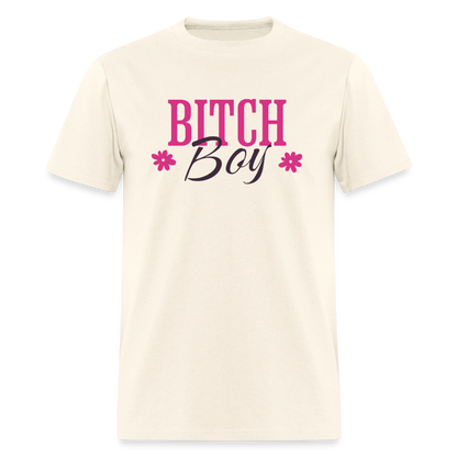 Bitch Boy Unisex Play Tee - sweet cream heather