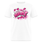 Comic Style Brat Unisex Play Tee (Colors) - white