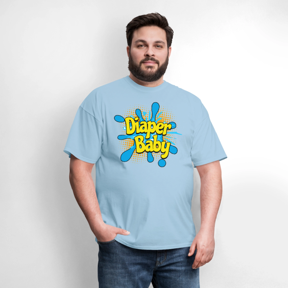 Diaper Baby Unisex Play Tee (Colors) - powder blue