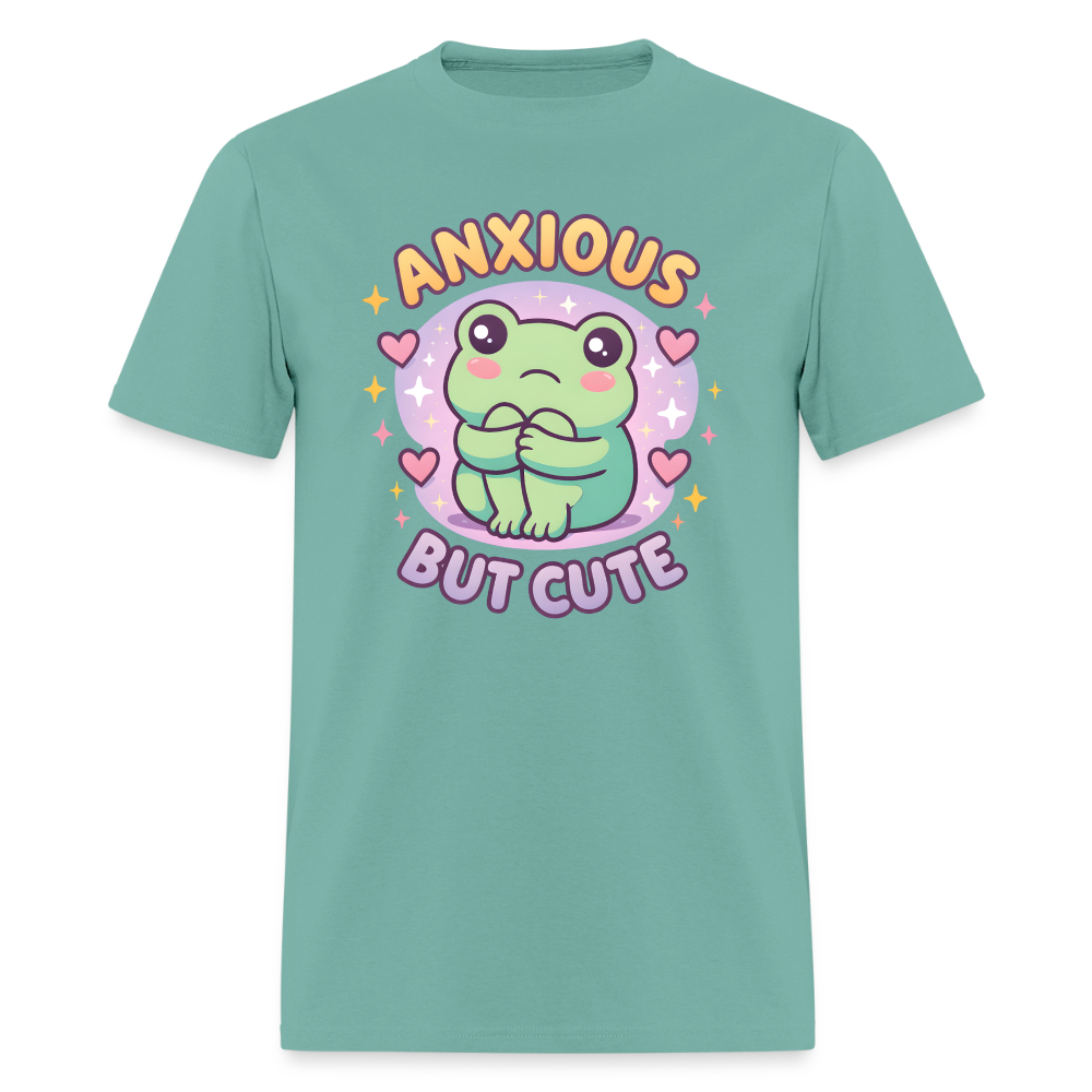 Anxious But Cute Unisex Play Tee - aquatic