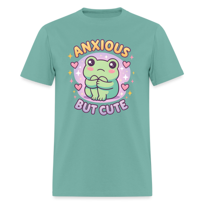 Anxious But Cute Unisex Play Tee - aquatic