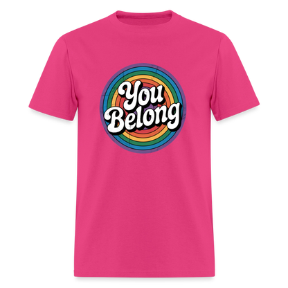 You Belong Pride Unisex Play Tee (Colors) - fuchsia
