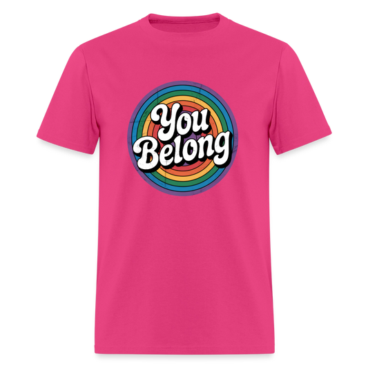 You Belong Pride Unisex Play Tee (Colors) - fuchsia
