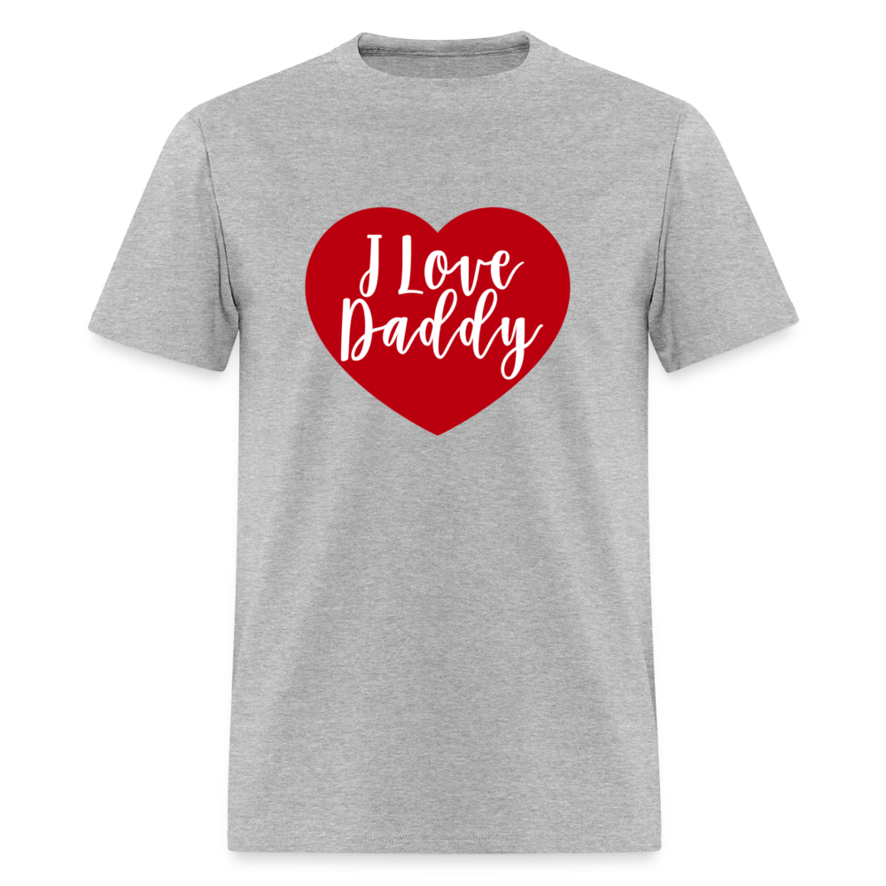 I Love Daddy Unisex Play Tee (Colors) - heather gray