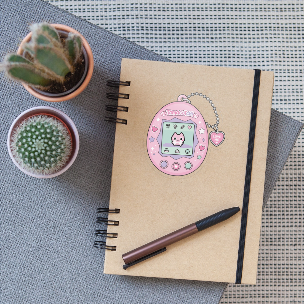 Y2K Kawaii Digital Pet Sticker - transparent glossy