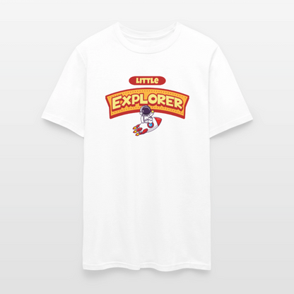 Little Explorer Unisex Play Tee - white