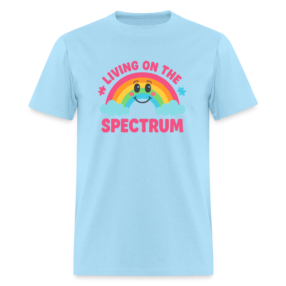Living On Spectrum Unisex Play Tee - powder blue