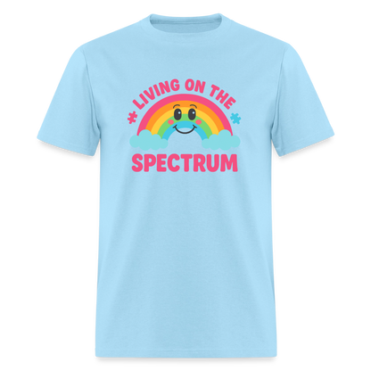 Living On Spectrum Unisex Play Tee - powder blue