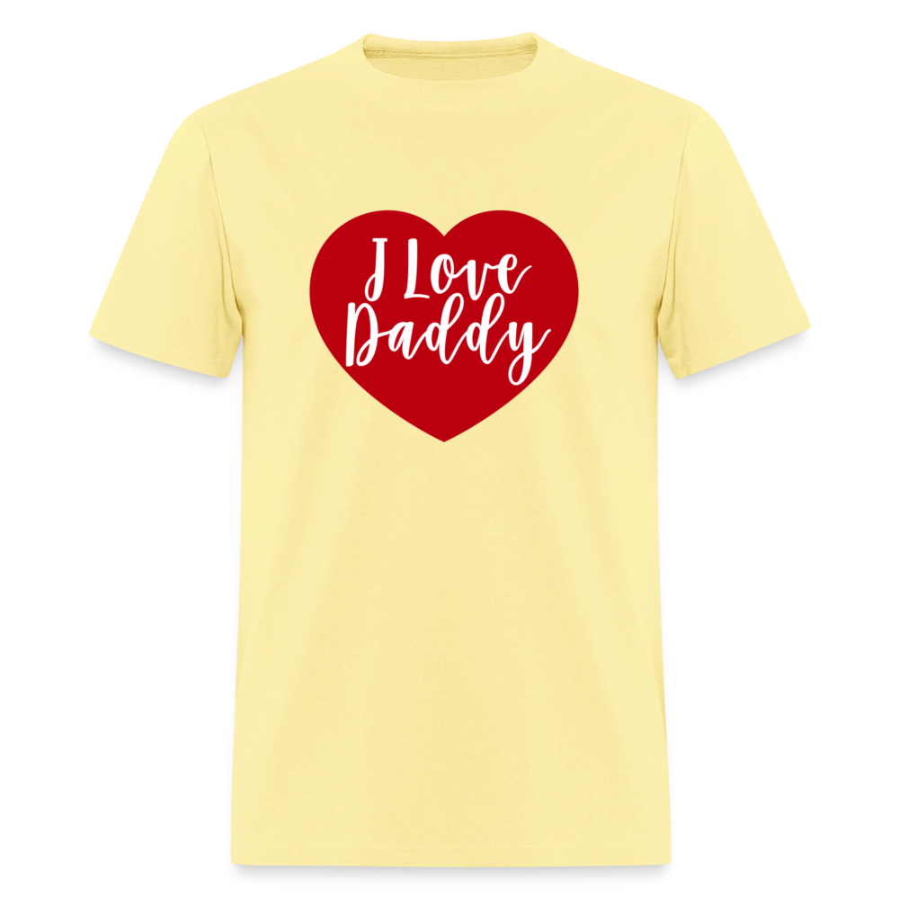 I Love Daddy Unisex Play Tee (Colors) - cornsilk