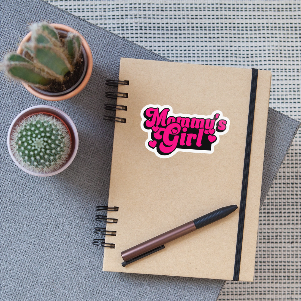 Mommy's Girl pink Vinyl Sticker - white glossy