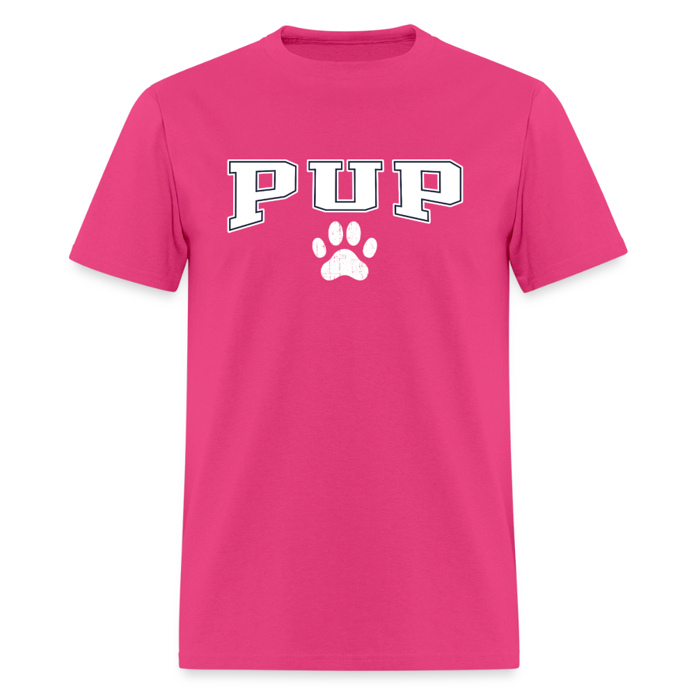 Pup Paw Unisex Play Tee (Colors) - fuchsia