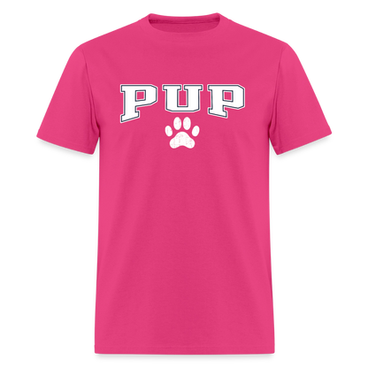 Pup Paw Unisex Play Tee (Colors) - fuchsia