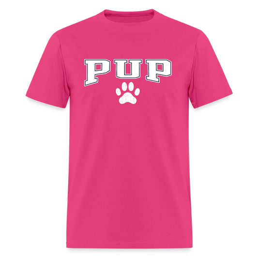 Pup Paw Unisex Play Tee (Colors) - fuchsia