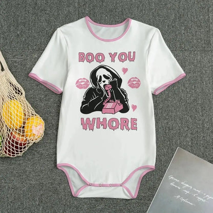 'Boo You Whore' Unisex Adult Onesie Bodysuit Puppy's Aesthetics