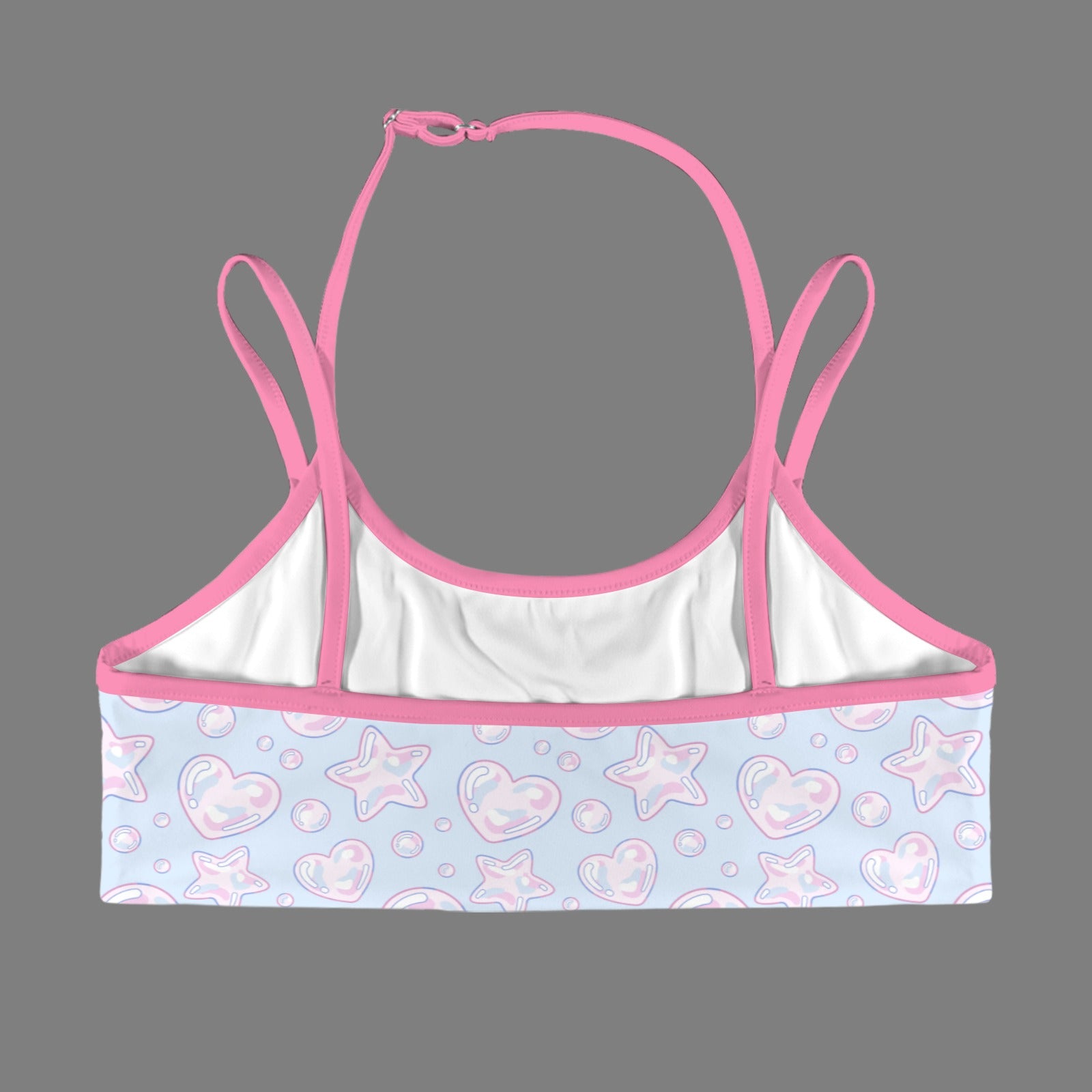 Kawaii Bubbles Double Strap Sports Bra