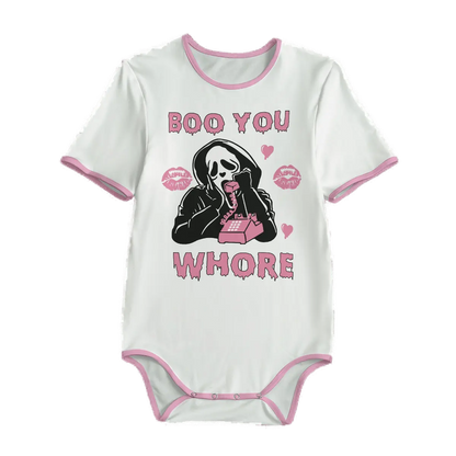 'Boo You Whore' Unisex Adult Onesie Bodysuit Puppy's Aesthetics