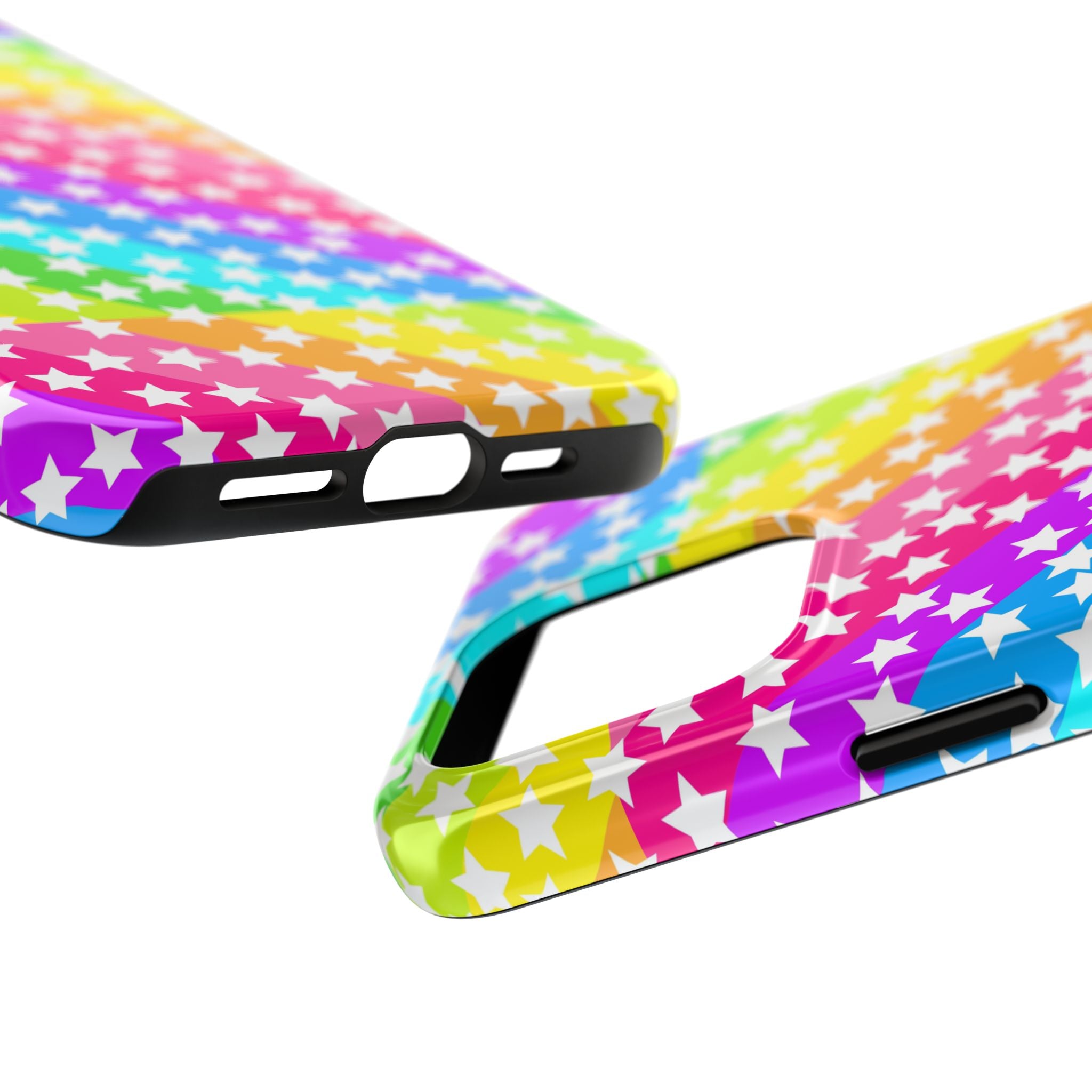 Starry Sprinkle Rainbow Tough iPhone Case