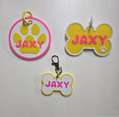 🐾 High Tech: 3D Printed Puppy Paw Name Badges (Includes NFC Chip)