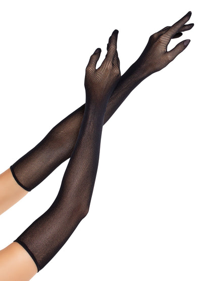 Opera Length Fishnet Gloves