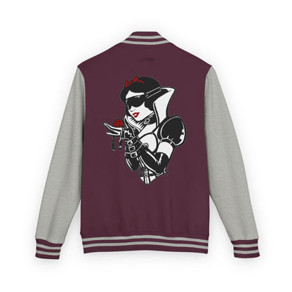 Snow White Unisex Heavyweight Letterman Jacket