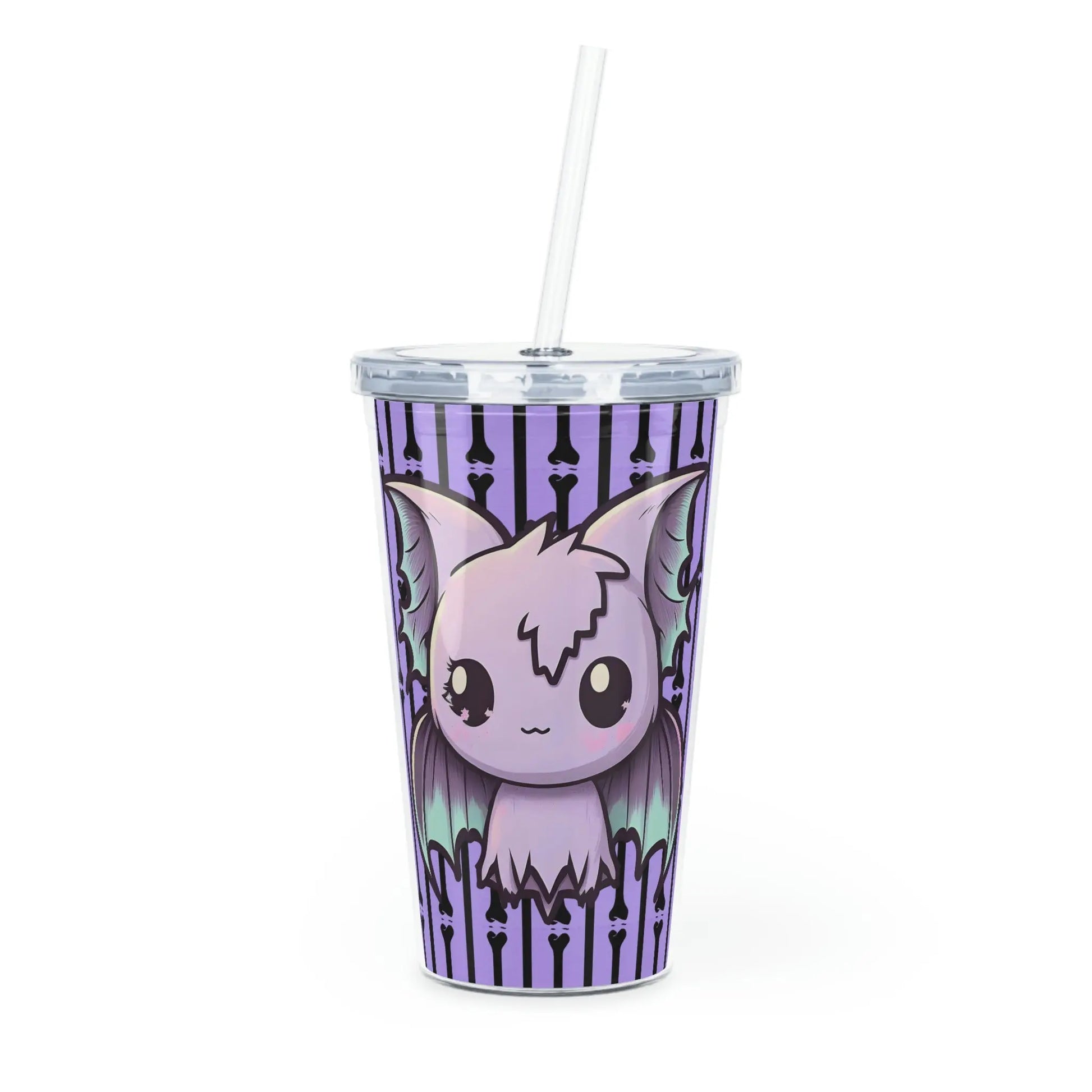 Pastel Goth Bat Purple Tumbler