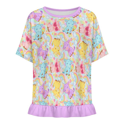 Rainbow Moobaby Ruffle Play Tee