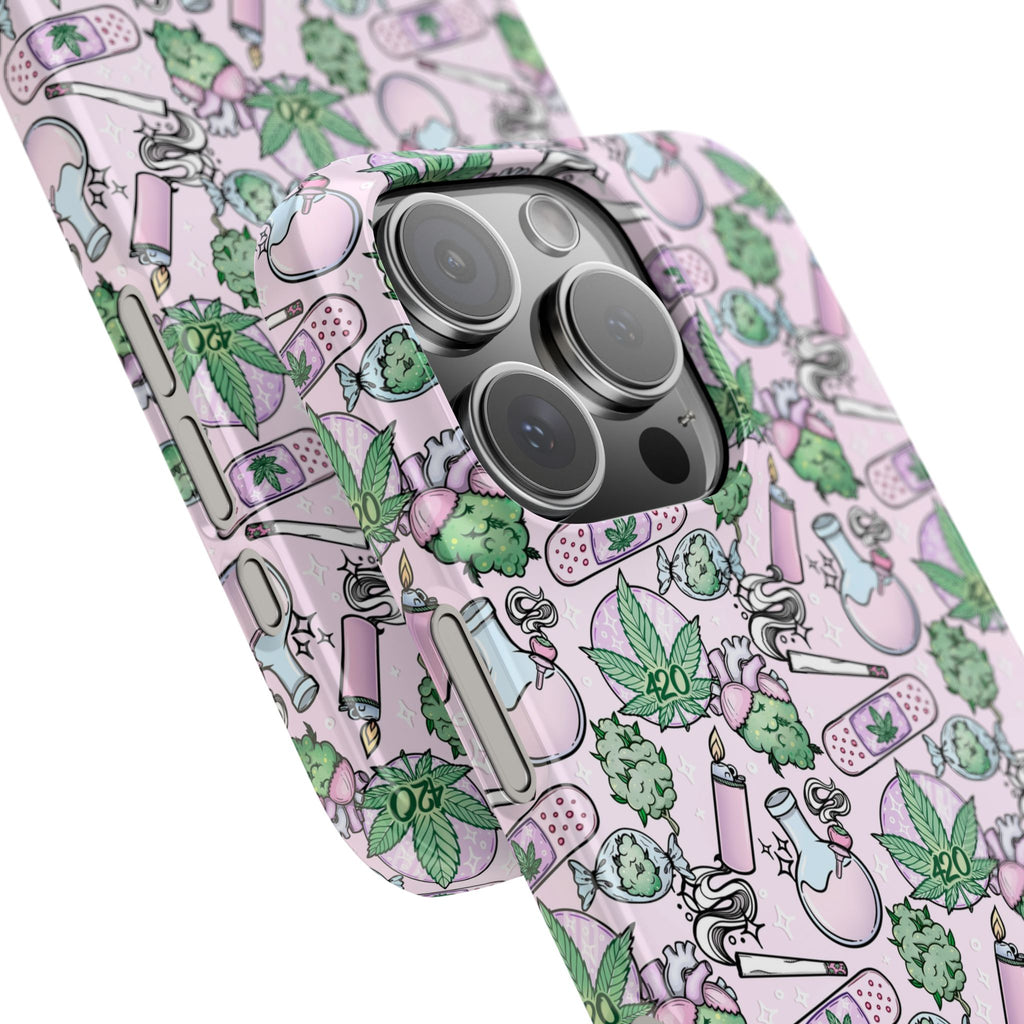 Cute Cannabis iPhone Slim Case