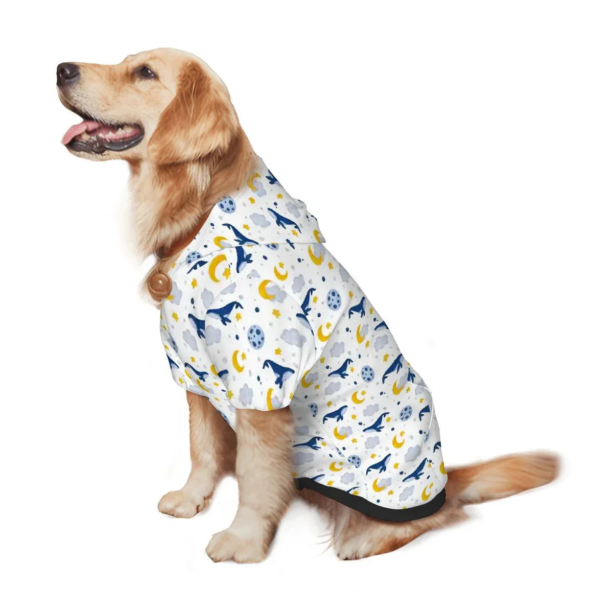 Sleepy Whale Dreams Pet Hoodie - Puppy's Aesthetics