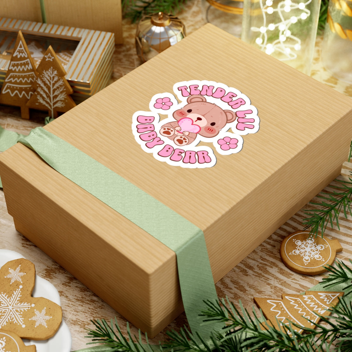 Tender Lil Baby Bear Kiss-Cut Sticker - Puppy's Aesthetics