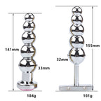 Luxe Glide Anal Bead Plug – Smooth Metal Pleasure Toy