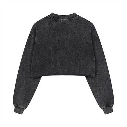 Mommy's Boy Cropped Cotton Hoodie