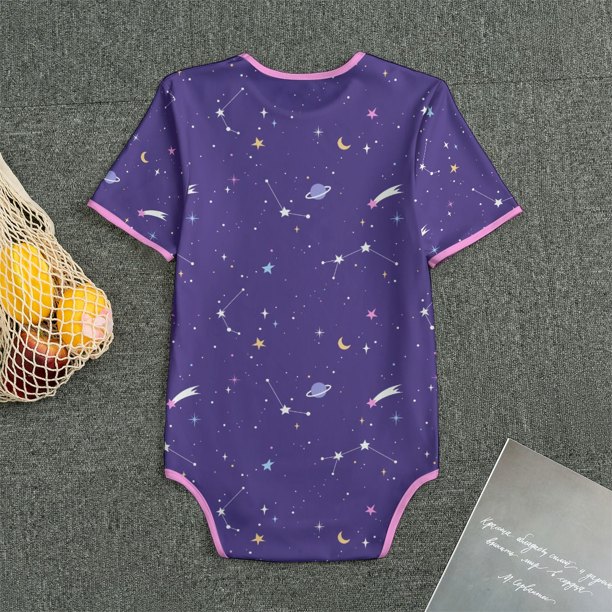 Starry Night Short Sleeve CuddleSuit