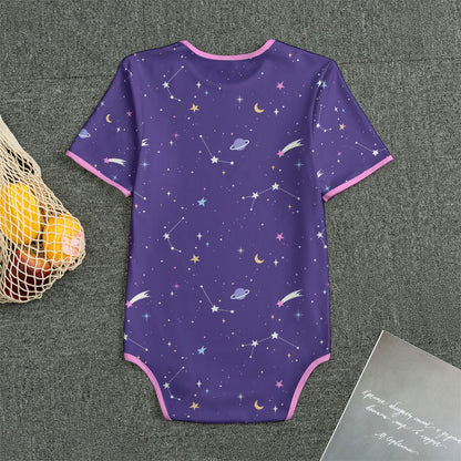 Starry Night Short Sleeve CuddleSuit