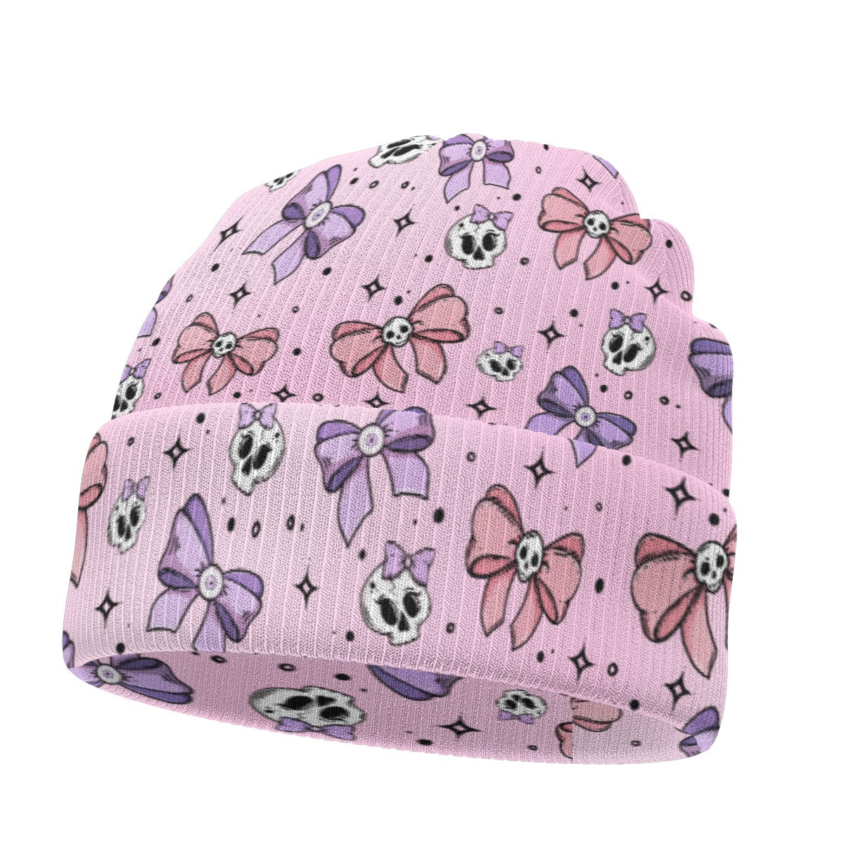 Bows & Bones Knit Beanie