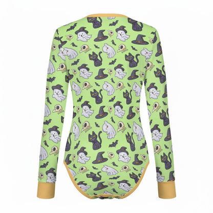 Spooky Paws Long Sleeve CuddleSuit