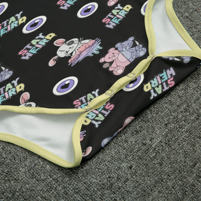 Stay Weird Plushies Short Sleeve CuddleSuit