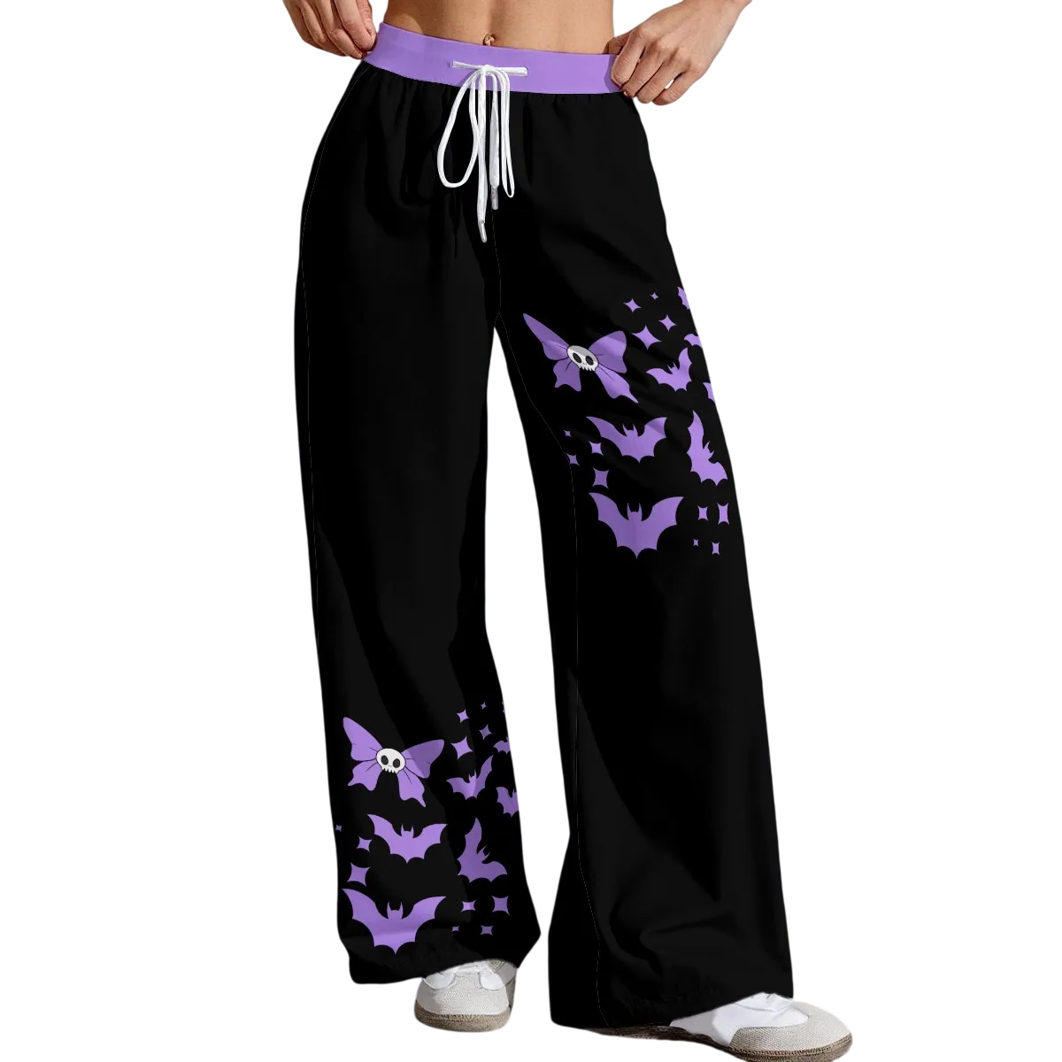 Midnight Bat Bow Pastel Lounge Pants