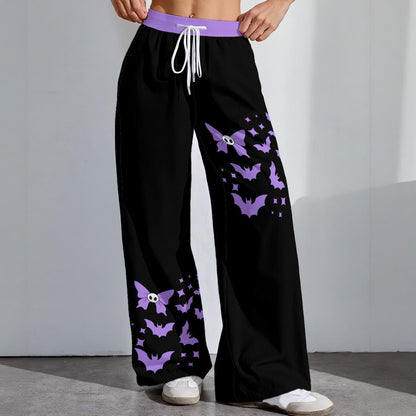 Midnight Bat Bow Pastel Lounge Pants