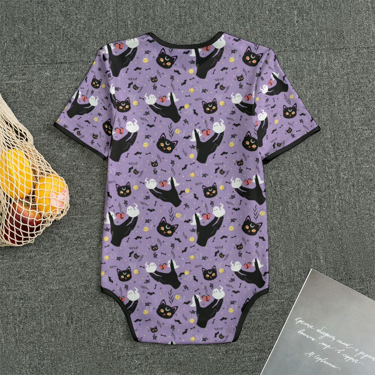 Midnight Familiar Short Sleeve CuddleSuit